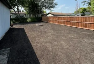 Backyard landscaping project Selkirk MB