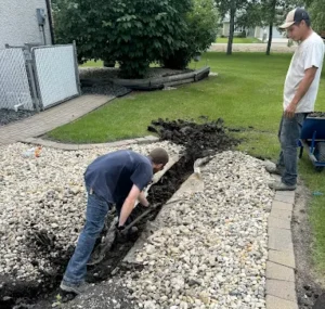 Baxter landscaping crew